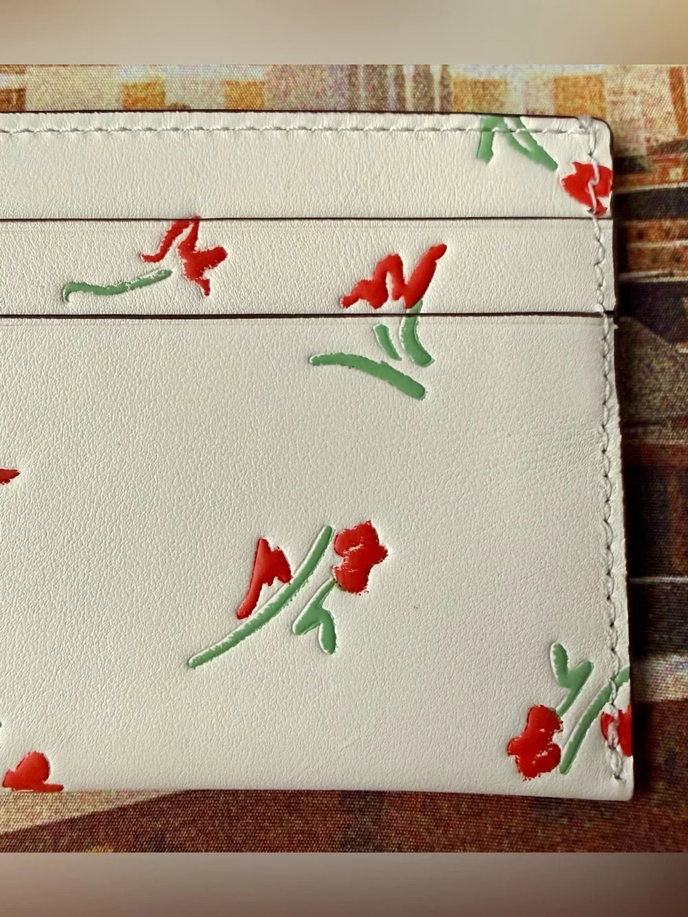 Kate Spade Devin Vibrant Buds Card Holder